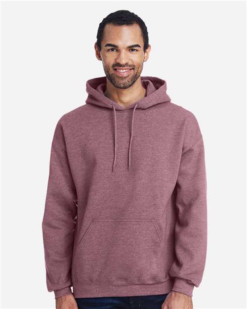 Gildan Unisex Heavy Blend™ Hooded Sweatshirt 18500 - Heather Dark Maroon