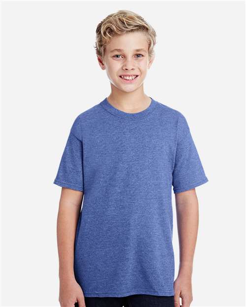 Gildan Youth DryBlend® T-Shirt 8000B - Heather Deep Royal