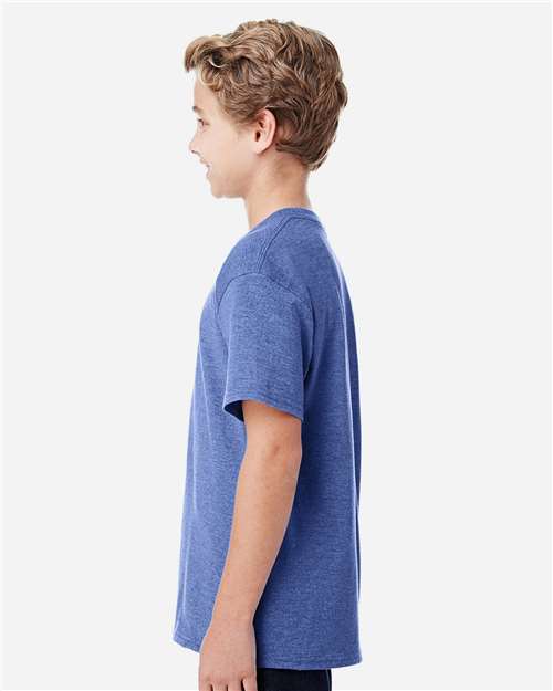 Gildan Youth DryBlend® T-Shirt 8000B - Heather Deep Royal