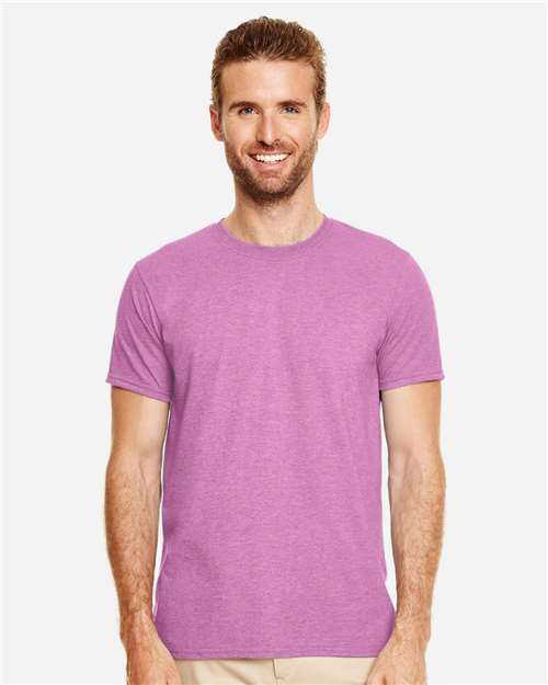 Gildan Unisex Softstyle® T-Shirt 64000 - Heather Radiant Orchid