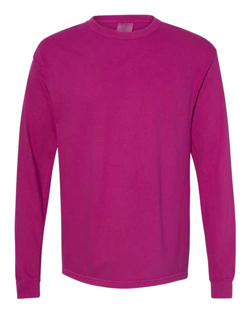 Comfort Colors Unisex Garment-Dyed Heavyweight Long Sleeve T-Shirt 6014 - Boysenberry