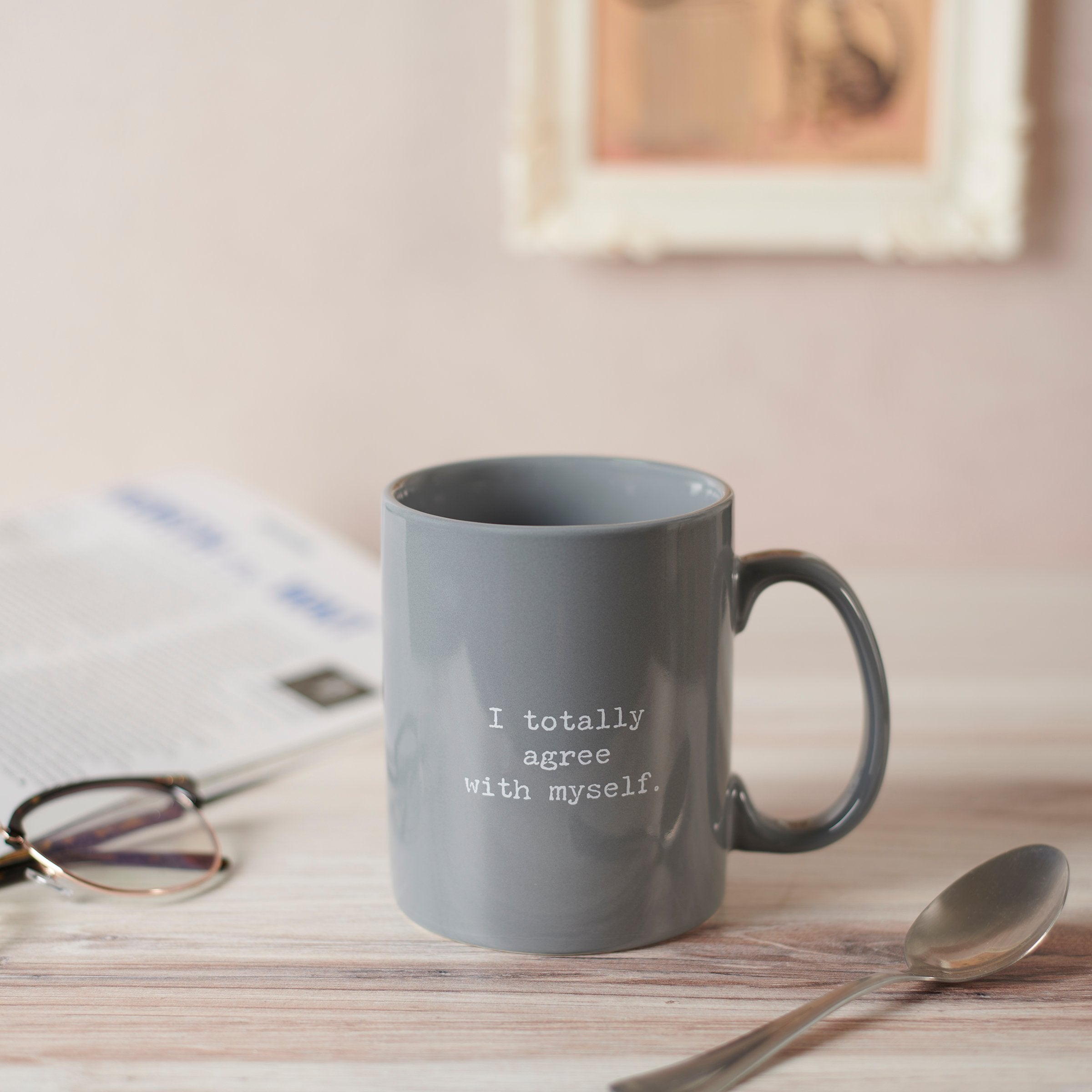 Sassy Sentiment Stoneware Coffee Mug, 20 oz. Capacity, Dishwasher Safe