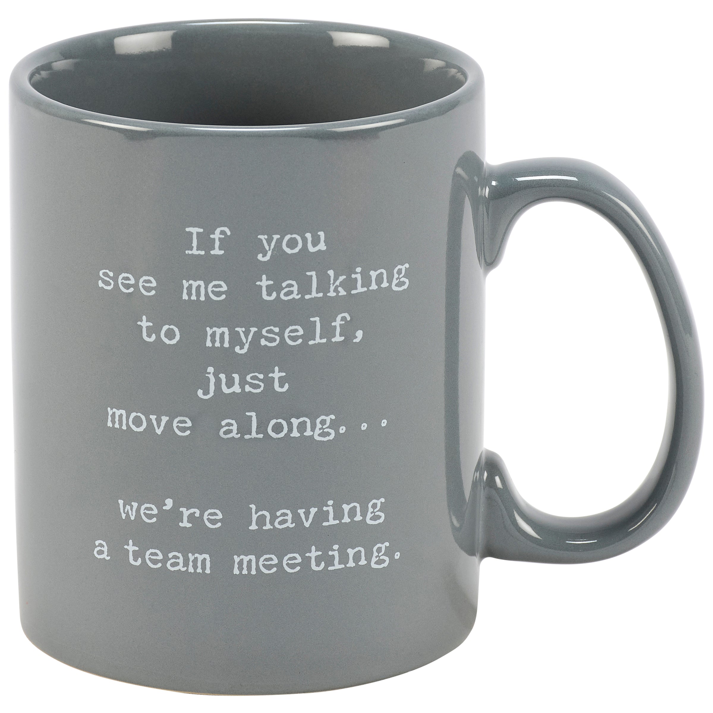Funny Stoneware 'Team Meeting' Coffee Mug - Humorous Office Desk Gift