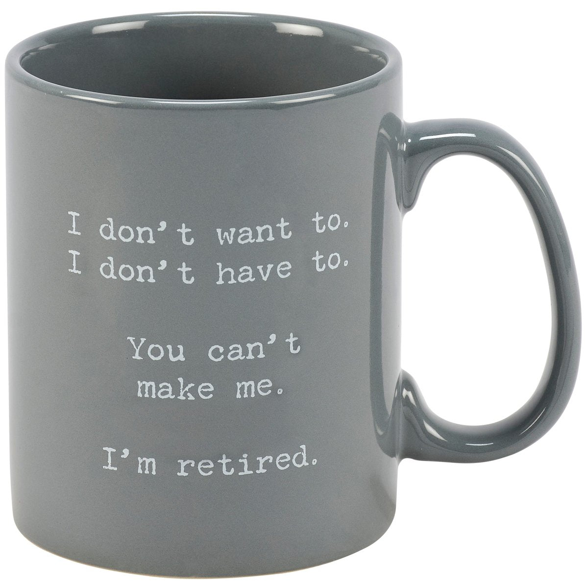 Primitives by Kathy Funny I'm Retired 20 oz Stoneware Mug Gift