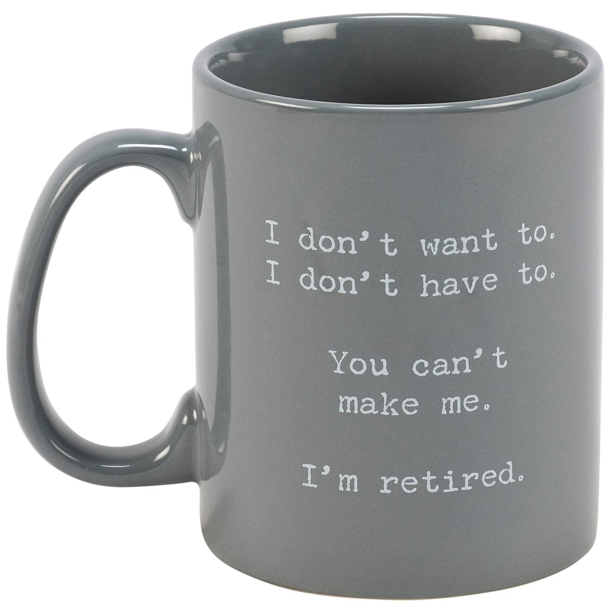 Primitives by Kathy Funny I'm Retired 20 oz Stoneware Mug Gift