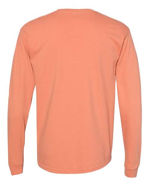 Comfort Colors Unisex Garment-Dyed Heavyweight Long Sleeve Pocket T-Shirt 4410 - Terracotta