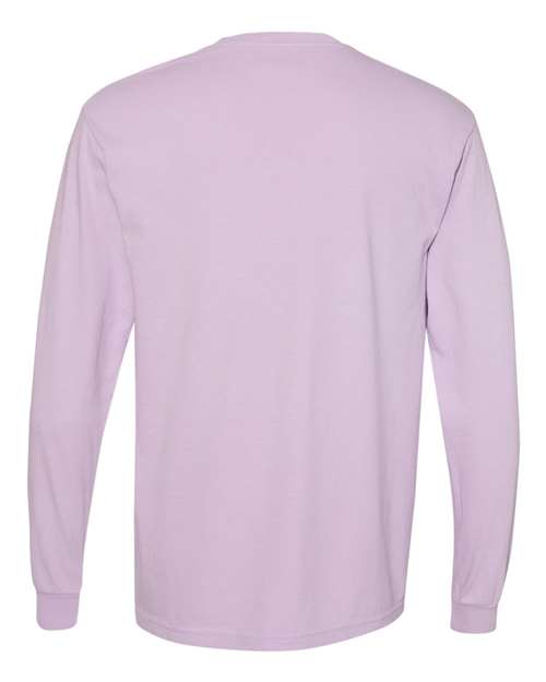 Comfort Colors Unisex Garment-Dyed Heavyweight Long Sleeve Pocket T-Shirt 4410 - Orchid