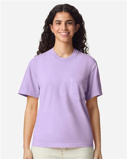 Comfort Colors Unisex Garment-Dyed Heavyweight Pocket T-Shirt 6030 - Orchid