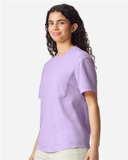 Comfort Colors Unisex Garment-Dyed Heavyweight Pocket T-Shirt 6030 - Orchid