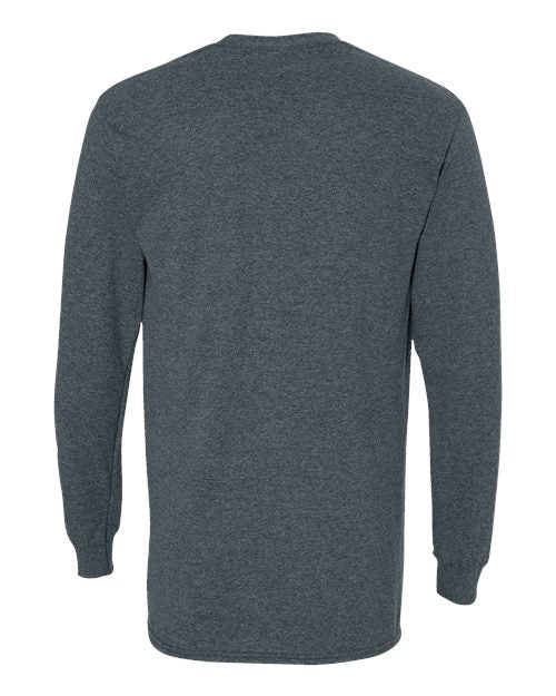 Gildan Unisex Heavy Cotton™ Long Sleeve T-Shirt 5400 - Dark Heather