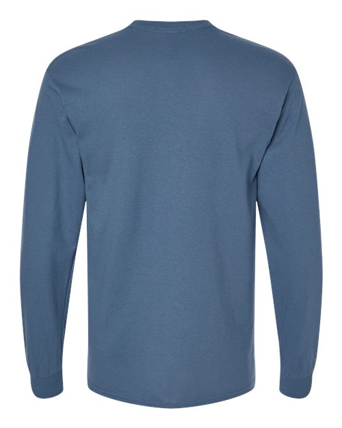 Gildan Unisex Heavy Cotton™ Long Sleeve T-Shirt 5400 - Indigo Blue