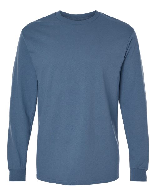 Gildan Unisex Heavy Cotton™ Long Sleeve T-Shirt 5400 - Indigo Blue