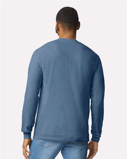 Gildan Unisex Heavy Cotton™ Long Sleeve T-Shirt 5400 - Indigo Blue