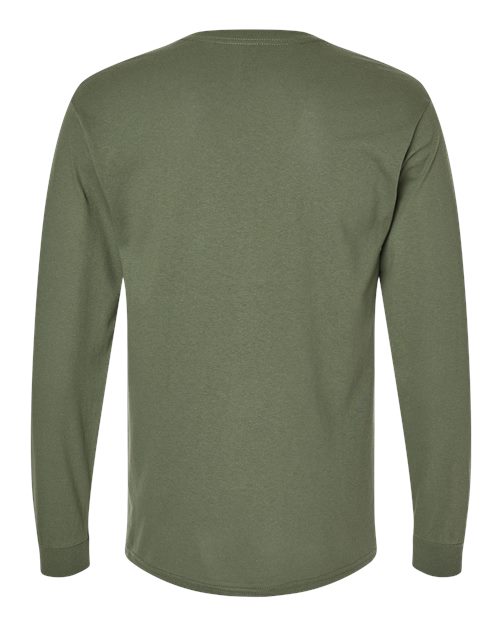 Gildan Unisex Heavy Cotton™ Long Sleeve T-Shirt 5400 - Military Green