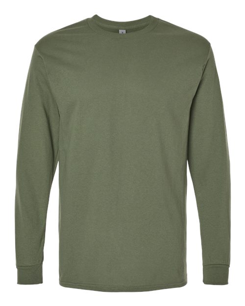 Gildan Unisex Heavy Cotton™ Long Sleeve T-Shirt 5400 - Military Green