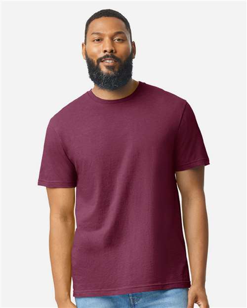 Gildan Unisex Softstyle® CVC T-Shirt 64000CVC - Maroon Mist