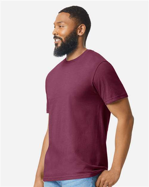 Gildan Unisex Softstyle® CVC T-Shirt 64000CVC - Maroon Mist