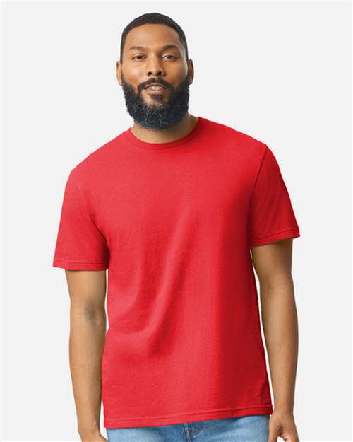 Gildan Unisex Softstyle® CVC T-Shirt 64000CVC - Red Mist