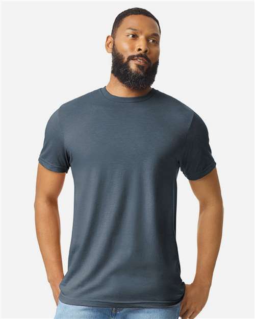 Gildan Unisex Softstyle® CVC T-Shirt 64000CVC - Steel Blue