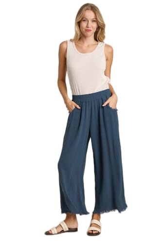 Umgee Linen Wide Leg Pants