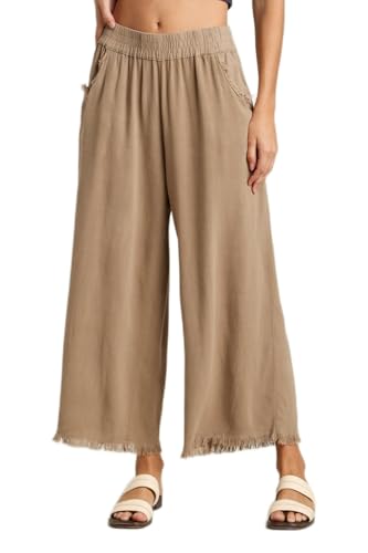 Umgee Linen Wide Leg Pants