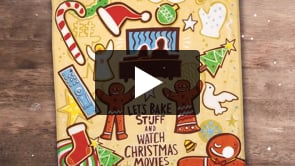 Festive North Pole Cotton Holiday Pillow with Zipper Cover - 20x20 Inches