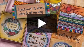 Inspirational Cotton Kitchen Towel: 'Shine Like The Stars' Woodburned Desert Design